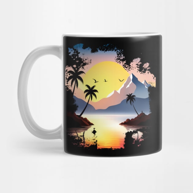 Tropical Island Paradise - Tropical Vibes by tatzkirosales-shirt-store